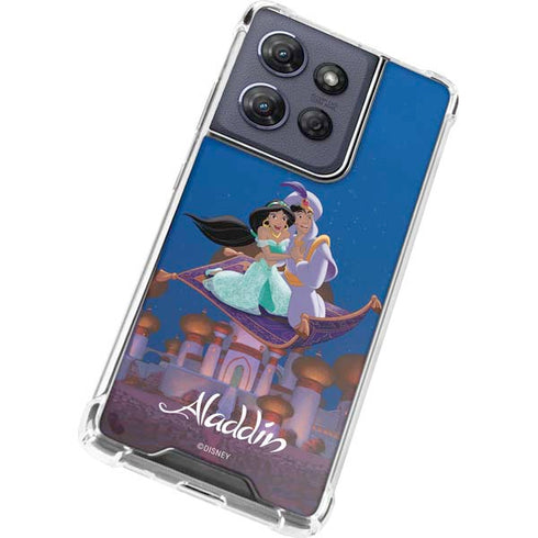 Disney Aladdin and Jasmine Magic Carpet Moto G Play 5G (2025) Clear Case